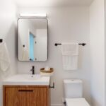 Bathroom with modern fixtures